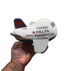 Delta Plush Airplane Stuffed Toy By Daron 9”